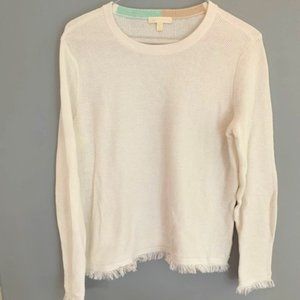 Lisa Todd white cotton sweater size small